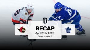 Senators Force Game 6 With Shutout Victory Over Maple Leafs